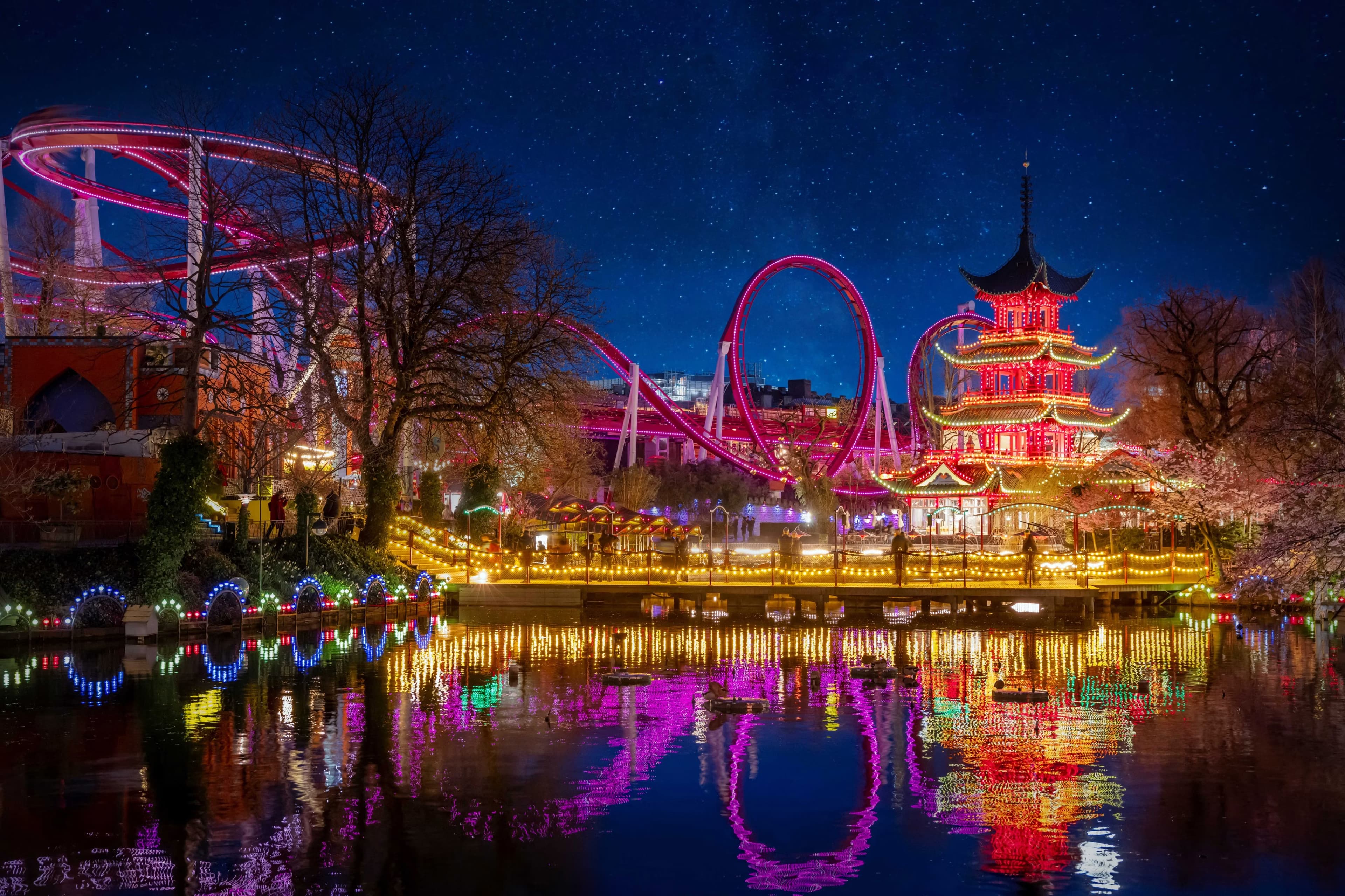 Tivoli Gardens in Copenhagen